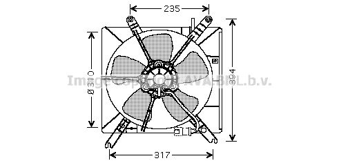 AVA QUALITY COOLING Tuuletin, moottorin jäähdytys HD7503